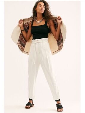 Free People Margate Pleated Trouser Pants